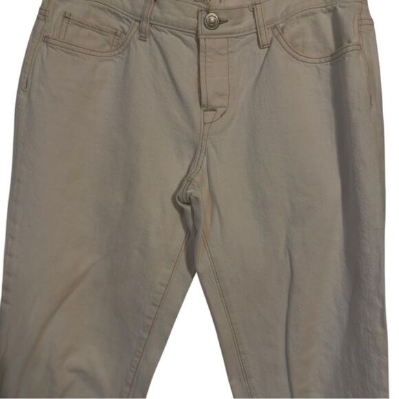 🌹LOFT WHITE CROPPED BOYFRIEND JEANS - Picture 4 of 7